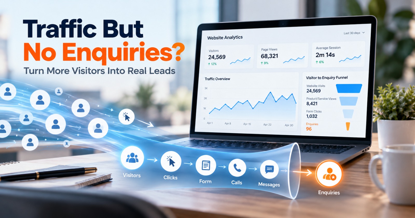 Why Your Website Gets Traffic but No Enquiries | NexIT Why Your Website Gets Traffic but No Enquiries | NexIT